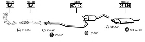 ASMET FO071220 Exhaust System